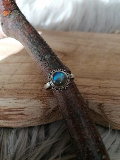 Bague en Labradorite – Argent 925 – Taille57