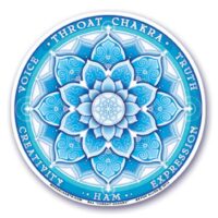 Stickers Chakras 5 Gorge – 12 cm