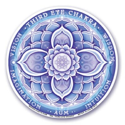 Stickers Chakras 6 Troisième Oeil - 12 cm