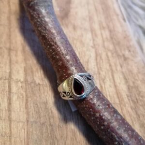 Bague en Grenat – Argent 925 – Taille 54