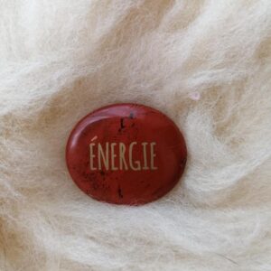 Galet Energie en jaspe rouge