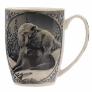 Mug en Porcelaine Tendre- Hiver des Loups