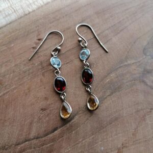 Boucles d’oreilles Trois Larmes – Argent