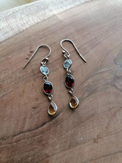 Boucles d’oreilles Trois Larmes – Argent