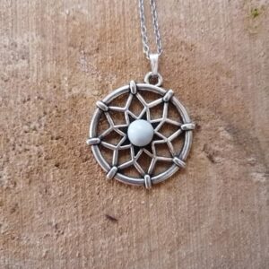 Pendentif Fleur de Vie - Howlite