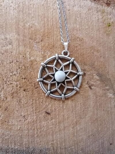 Pendentif Fleur de Vie - Howlite
