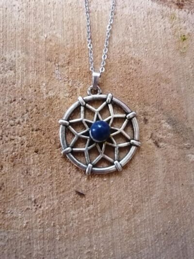 Pendentif Fleur de Vie - Lapis-Lazuli