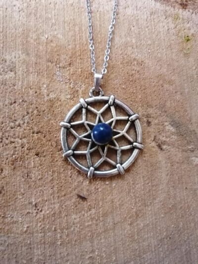 Pendentif Fleur de Vie – Lapis-Lazuli