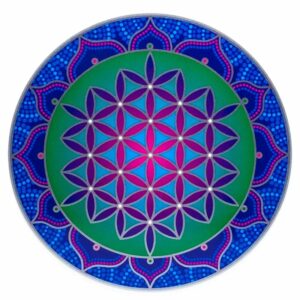Adhésif fenêtre Fleur de Vie Sacrée – 13,5 cm