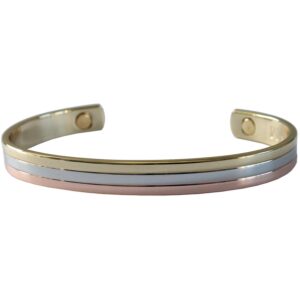 Bracelet cuivre avec Aimants Jonc Petit modèle 3 métaux