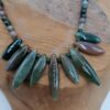 Collier Perles et Galets Aventurine Verte et Agate