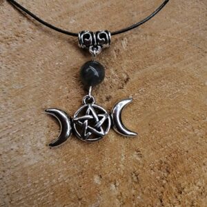 Pendentif Triple Lune et Labradorite