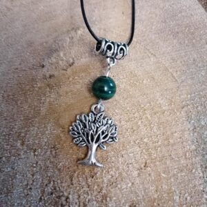 Pendentif Arbre et Malachite