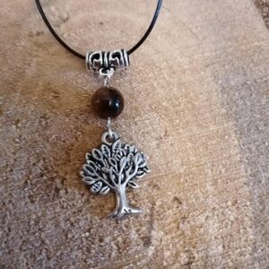 Pendentif Arbre et Oeil de Tigre