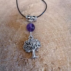 Pendentif Arbre et Améthyste