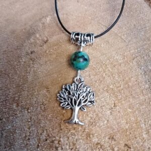 Pendentif Arbre et Turquoise