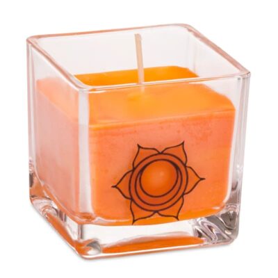 Bougie Chakra à la cire de colza - Cèdre et Romarin