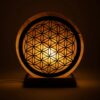 Lampe de sel Fleur de vie avec câble et LED – Image 4