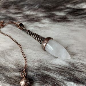 Pendule Gland en Cristal de Roche