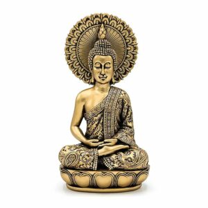 Bouddha méditation couleur or