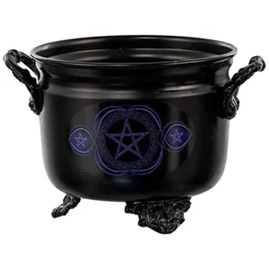 Chaudron et pentagramme bleu