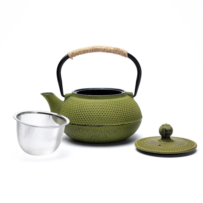 Théière émaillée Tetsukyusu verte – Image 2