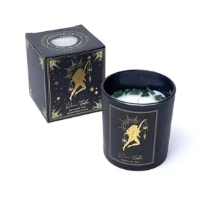 Bougie de manifestation de la déesse divine en verre
