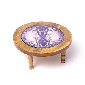 Table d'appoint en bois Déesse de la lune