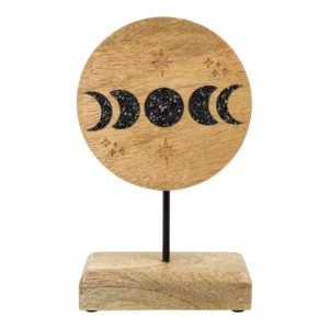 Deco Phases de lune avec tourmaline noire & pyrite